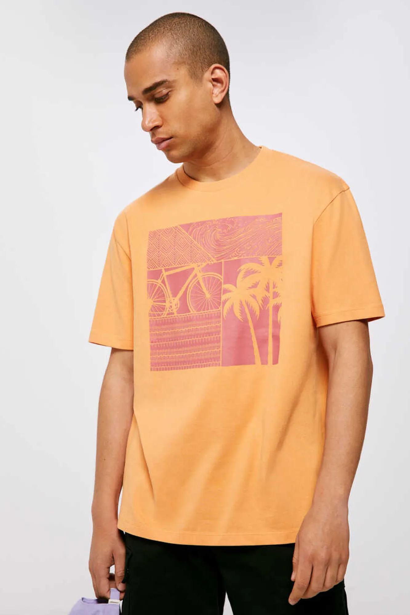 Springfield T-Shirt Geometric Bike Laranja Sale