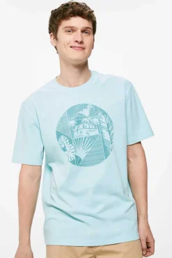 Springfield T-Shirt Geometric Van Turquesa Hot