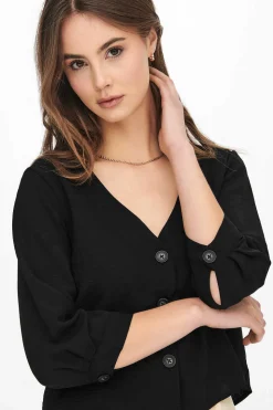 JDY Camisas E Blusas-T-Shirt Gola Em Bico