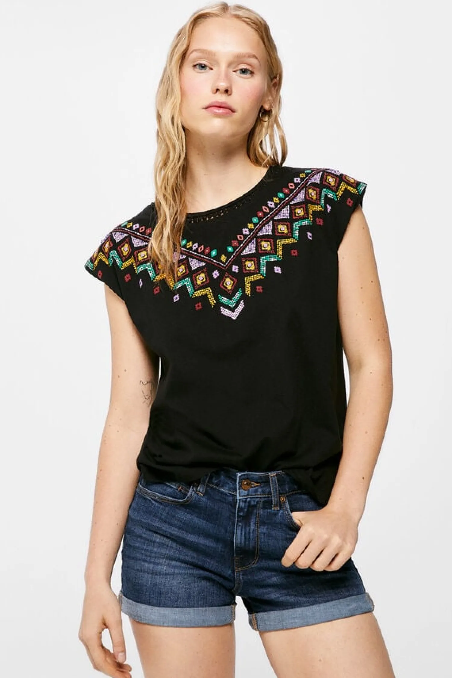 Springfield T-Shirts-T-Shirt Grafica Etnica Relevo