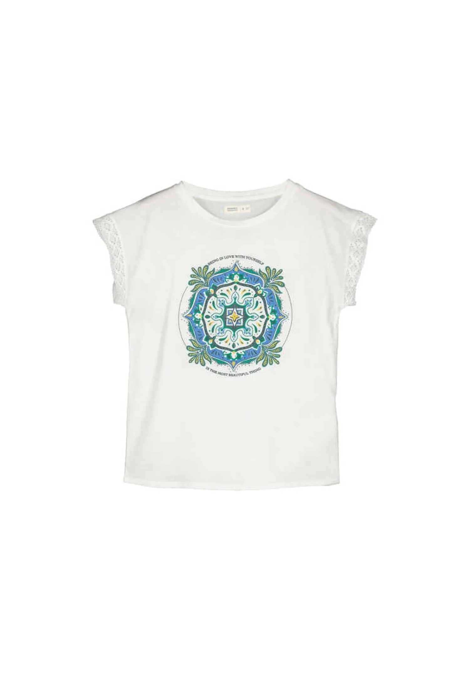 Springfield T-Shirts-T-Shirt Grafica Mangas Crochet