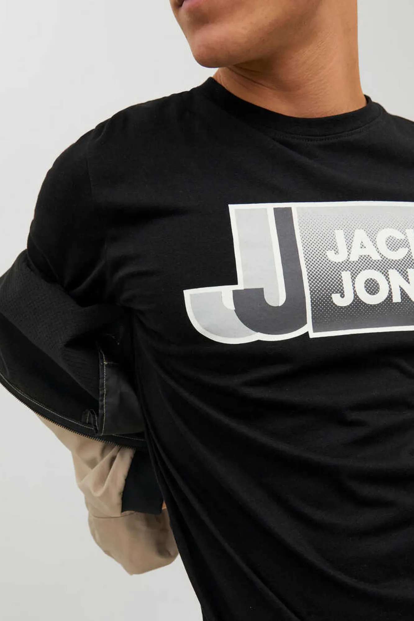 Jack & Jones T-Shirt Logo Preto Discount