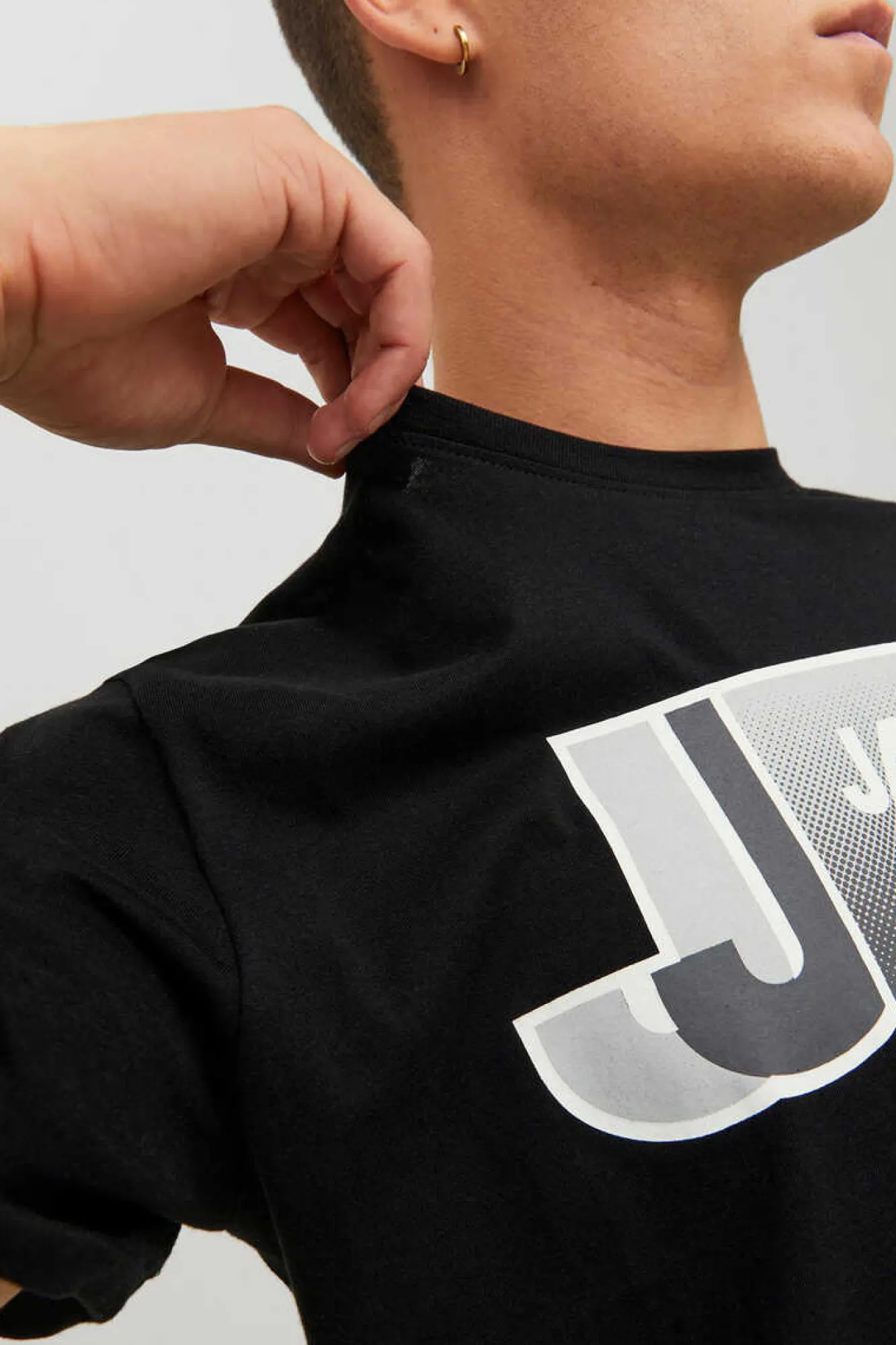Jack & Jones T-Shirt Logo Preto Discount
