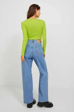 Jack & Jones T-Shirts-T-Shirt Manga Comprida Tecido Rib