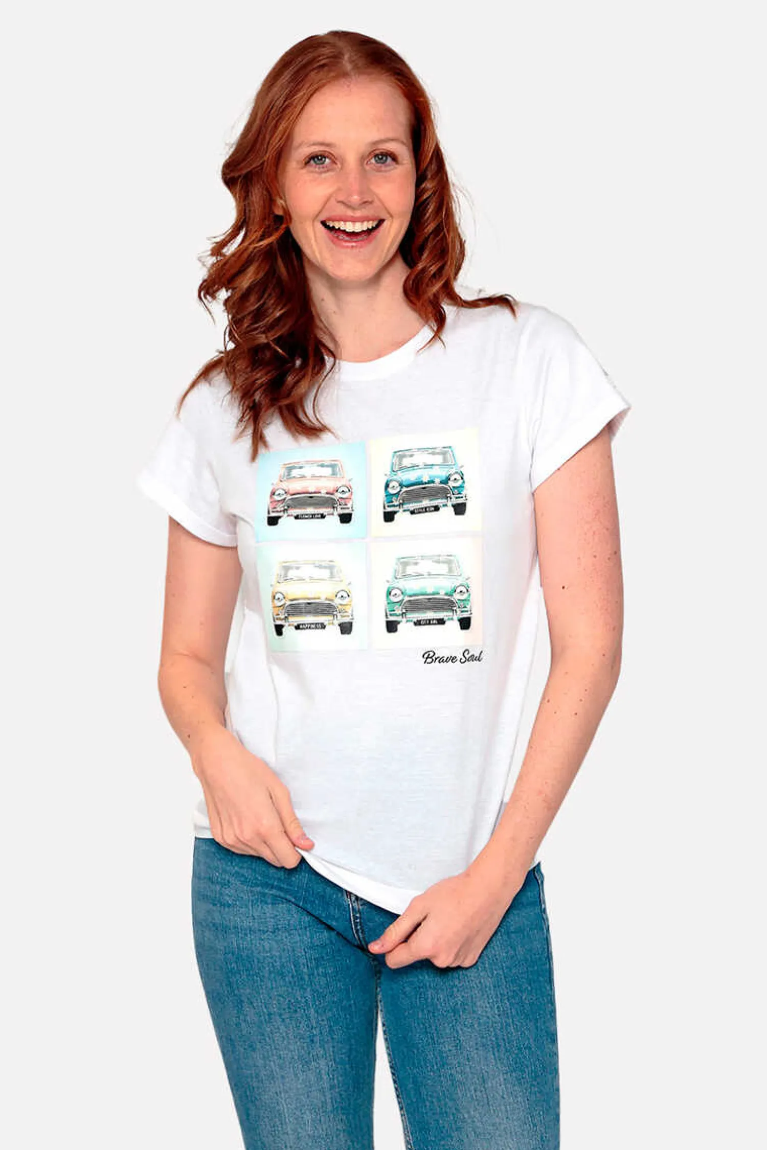 Brave Soul T-Shirts-T-Shirt Manga Curta Estampada