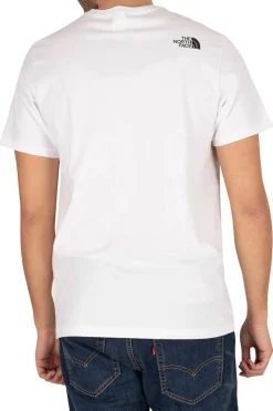 The North Face T-Shirt Manga Curta Logo Branco Clearance