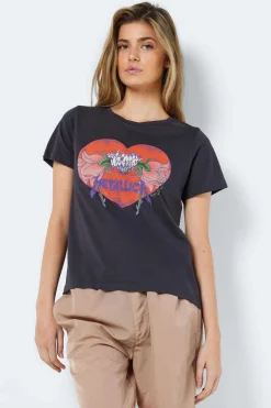 Noisy May Licencas-T-Shirt Manga Curta Print Frontal