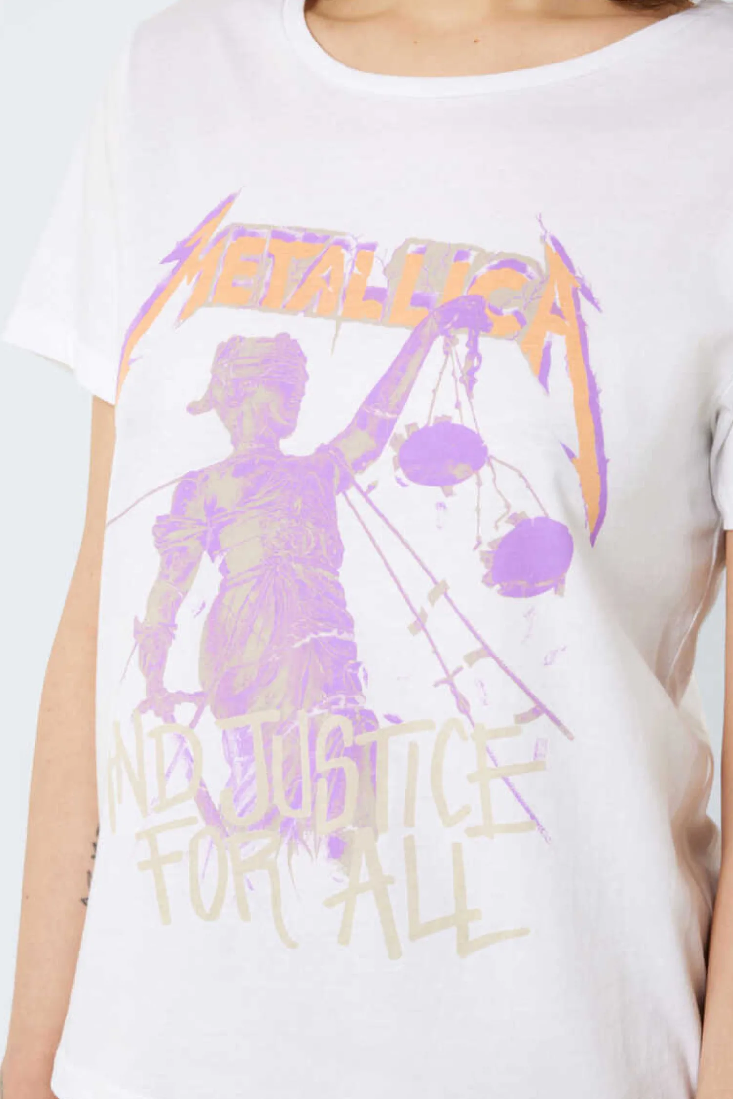 Noisy May Licencas-T-Shirt Manga Curta Print Frontal