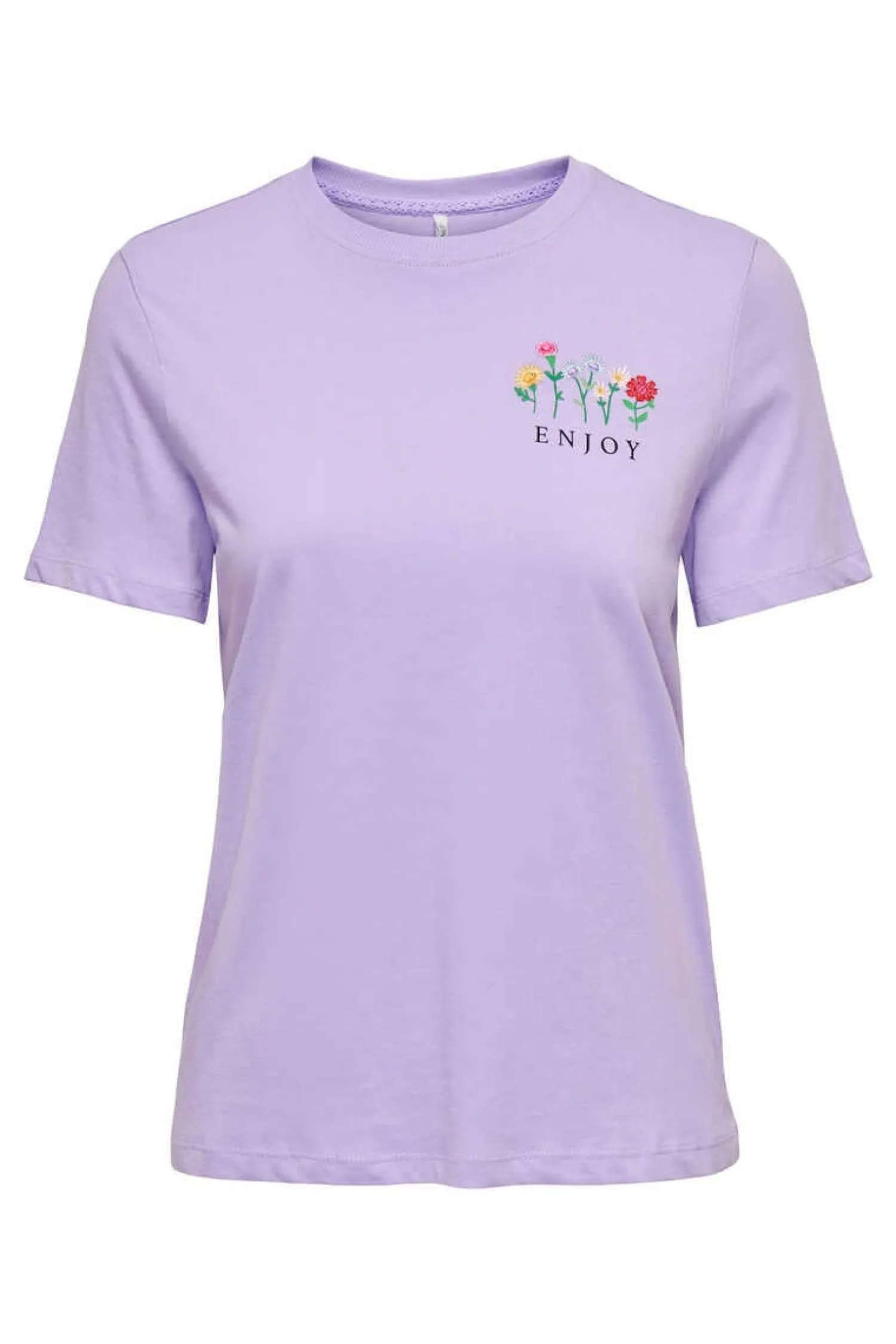 Only T-Shirts-T-Shirt Manga Curto Desenho Love