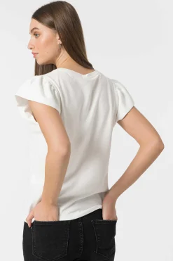 Tiffosi T-Shirts-T-Shirt Mangas Com Efeito Enrugado