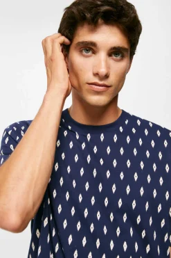 Springfield T-Shirt Micro Azulado Clearance