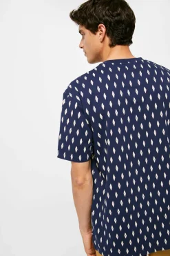 Springfield T-Shirt Micro Azulado Clearance