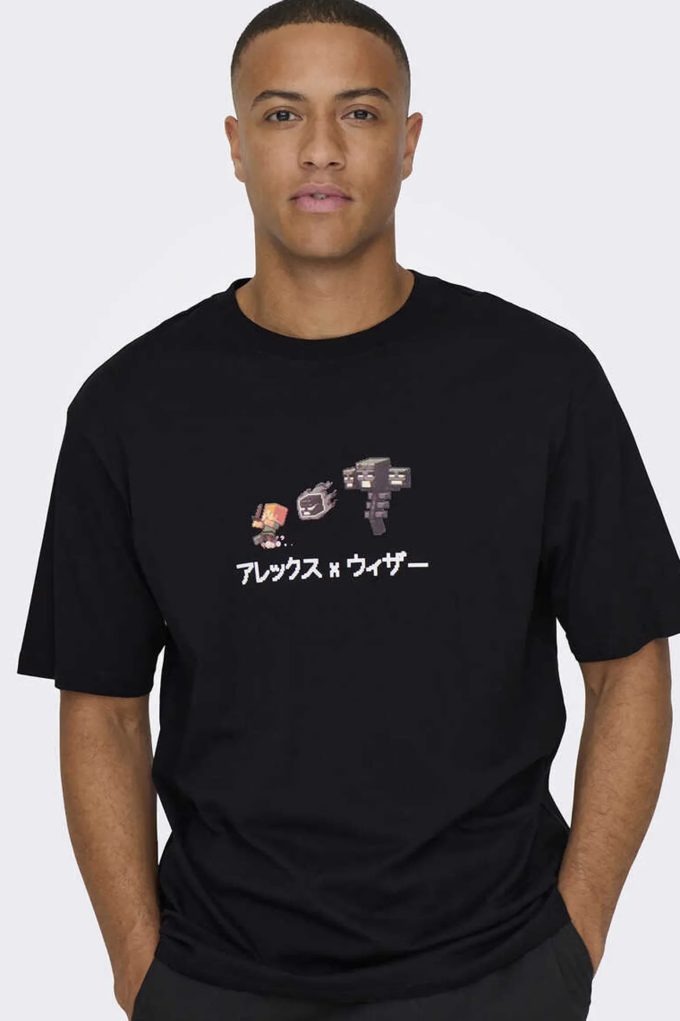 Only & Sons T-Shirt Minecraft Preto Hot