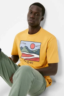 Springfield T-Shirt Montanha Japonesa Camelo Clearance