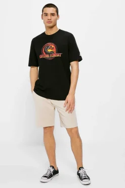 Springfield T-Shirt Mortal Kombat Logo Preto Clearance