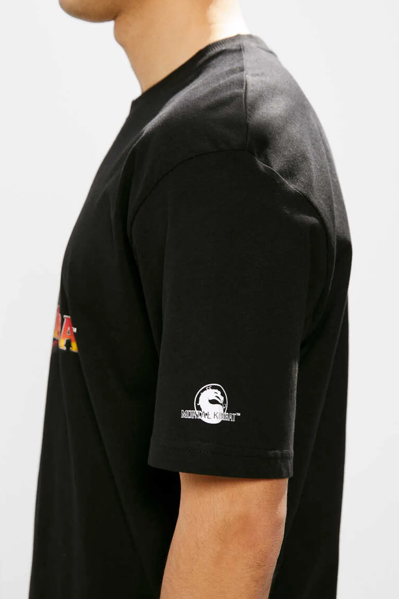 Springfield T-Shirt Mortal Kombat Logo Preto Clearance