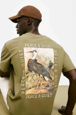 Springfield T-Shirt Peace & Quiet Caqui Escuro Outlet
