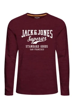 Jack & Jones T-Shirt Pijama Manga Comprida Print Logo Rosa Online