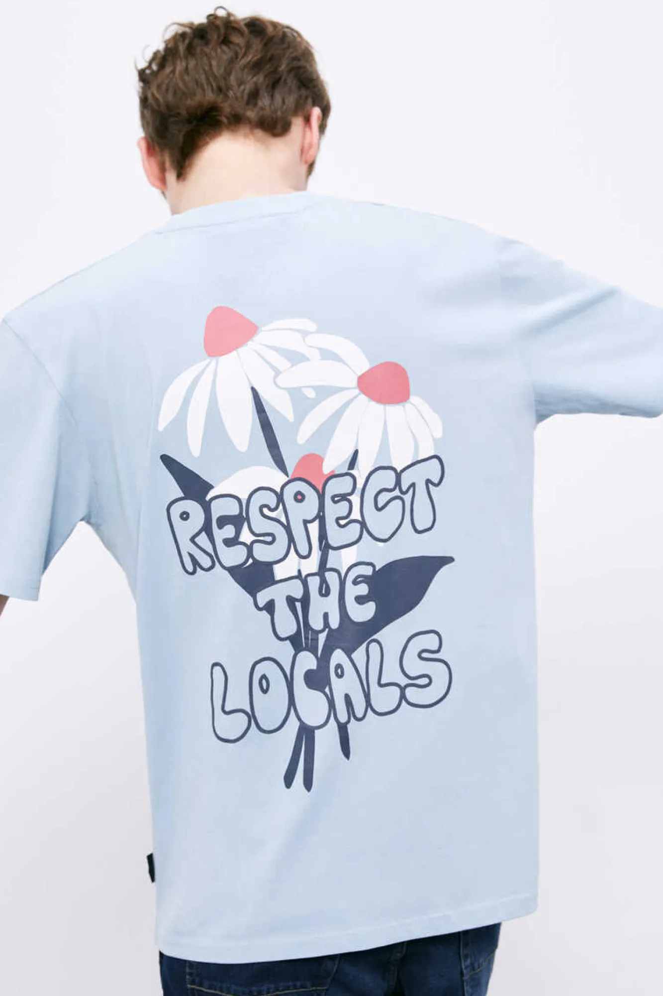 Springfield T-Shirt Respect The Locals Mix Azul Hot
