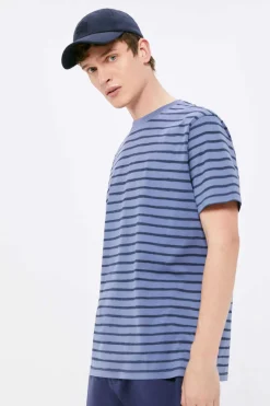 Springfield T-Shirt Riscas Aguarela Azul Best