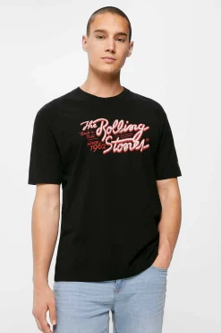 Springfield T-Shirt Rolling Stones Preto Outlet