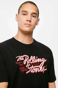 Springfield T-Shirt Rolling Stones Preto Outlet