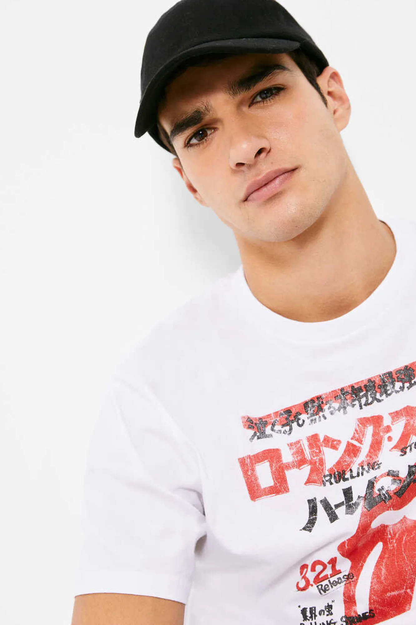 Springfield T-Shirt Rolling Stones Branco Outlet