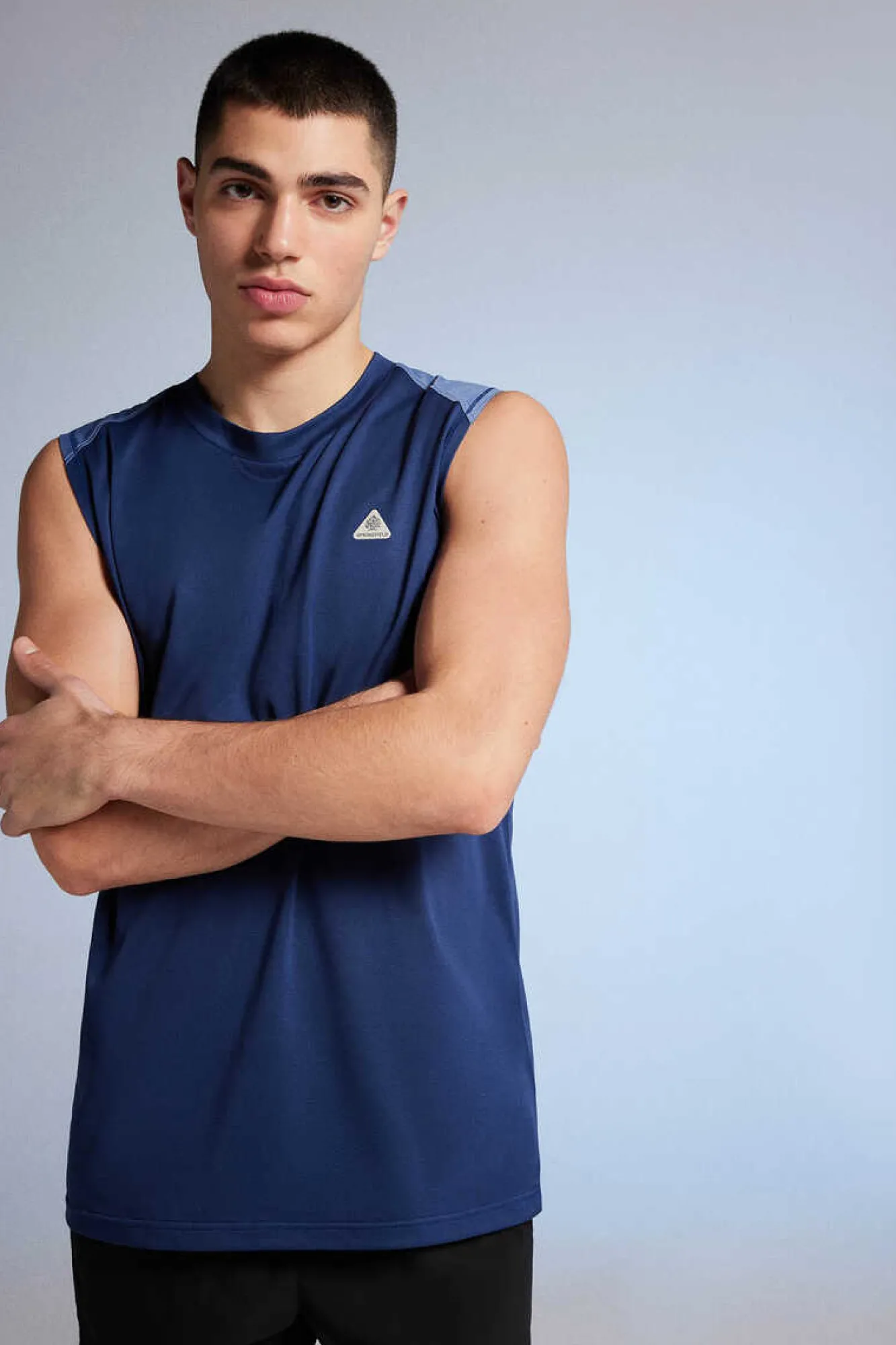 Springfield T-Shirt Sem Mangas Outdoor Azulado Clearance