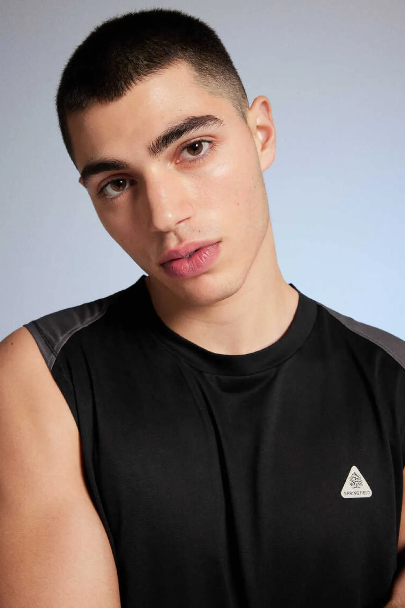 Springfield T-Shirt Sem Mangas Outdoor Preto New