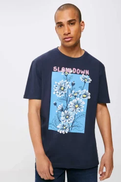 Springfield T-Shirt Slow Down Azul Best