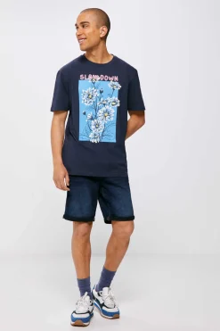 Springfield T-Shirt Slow Down Azul Best