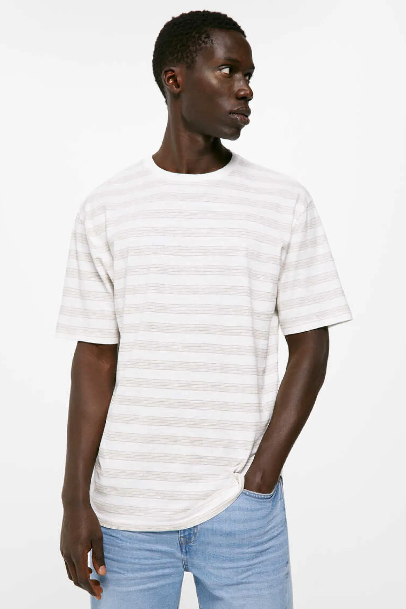 Springfield T-Shirt Slub All Over Cru Sale