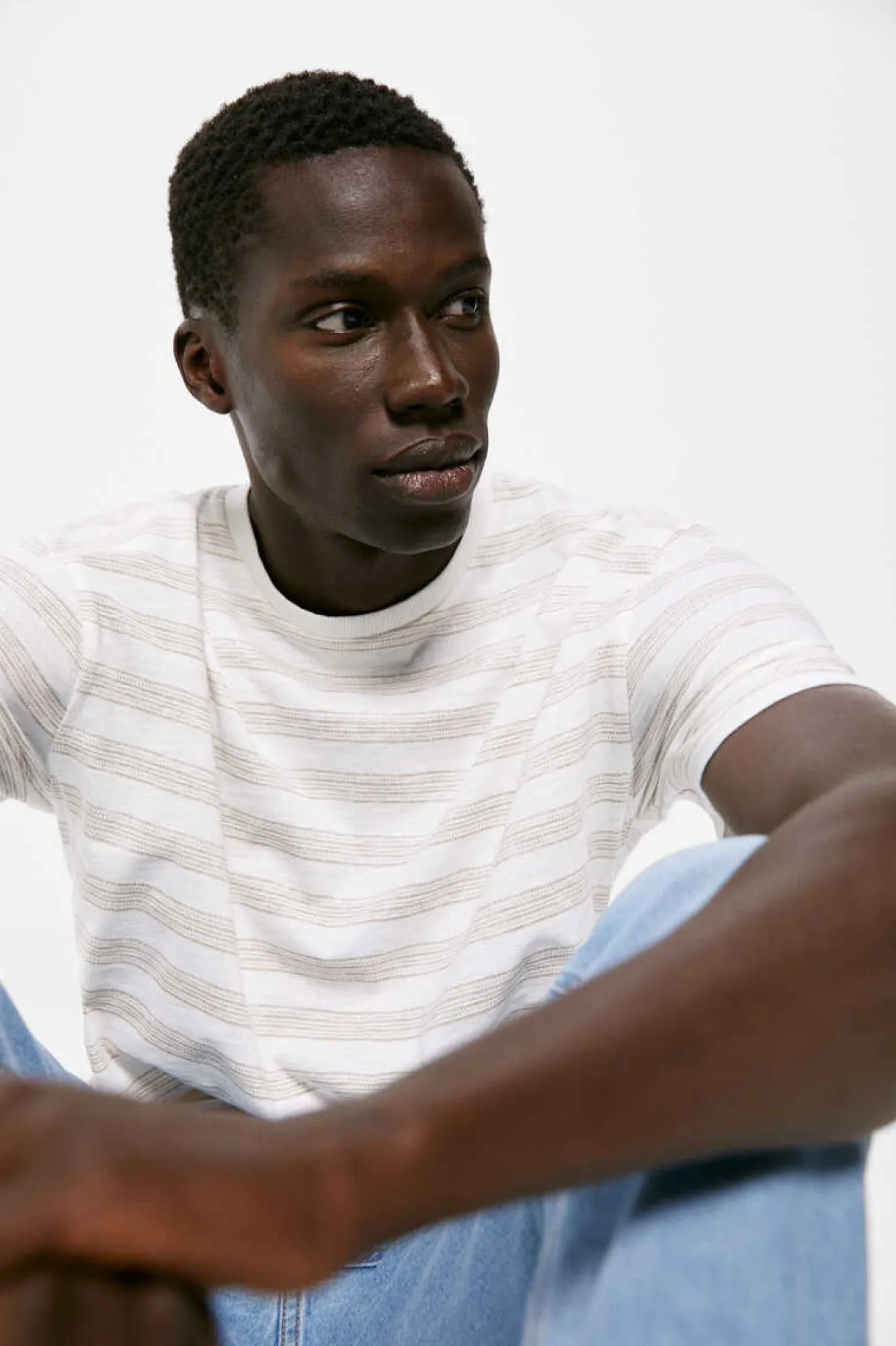 Springfield T-Shirt Slub All Over Cru Sale