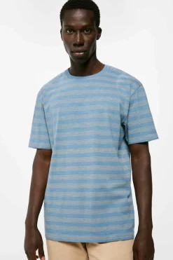 Springfield T-Shirt Slub All Over Azul