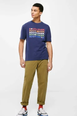 Springfield T-Shirt South Park Azulado Clearance