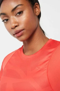 Dash and Stars T-Shirts-T-Shirt Tecnica Vermelha