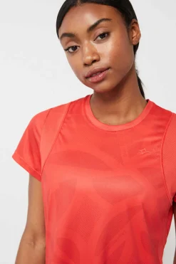 Dash and Stars T-Shirts-T-Shirt Tecnica Vermelha