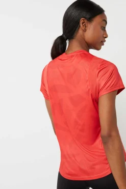 Dash and Stars T-Shirts-T-Shirt Tecnica Vermelha