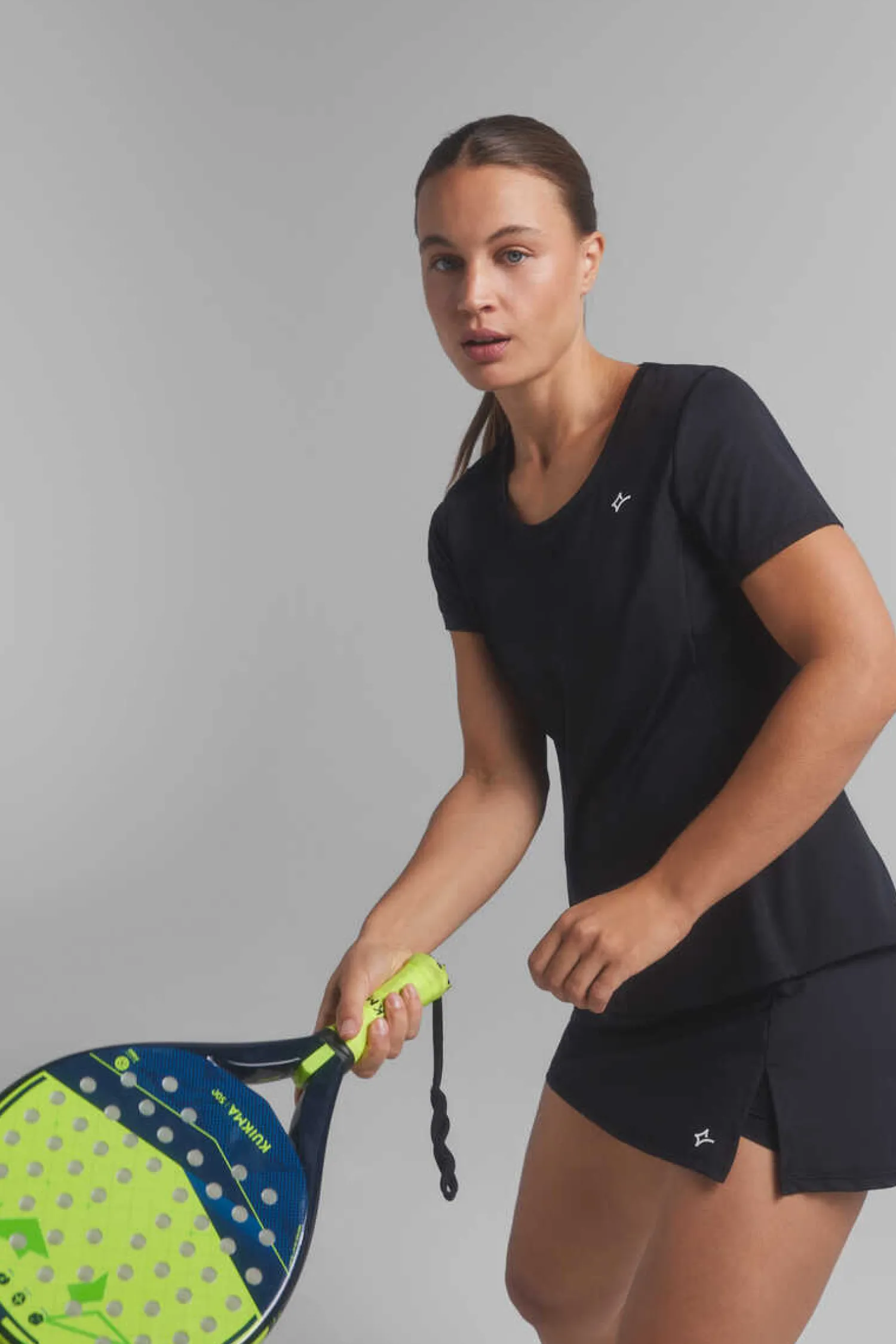 Dash and Stars T-Shirts-T-Shirt Transpiravel Preta