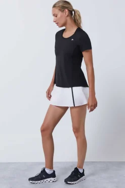 Dash and Stars T-Shirts-T-Shirt Transpiravel Preta