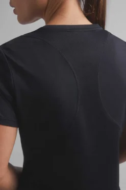 Dash and Stars T-Shirts-T-Shirt Transpiravel Preta