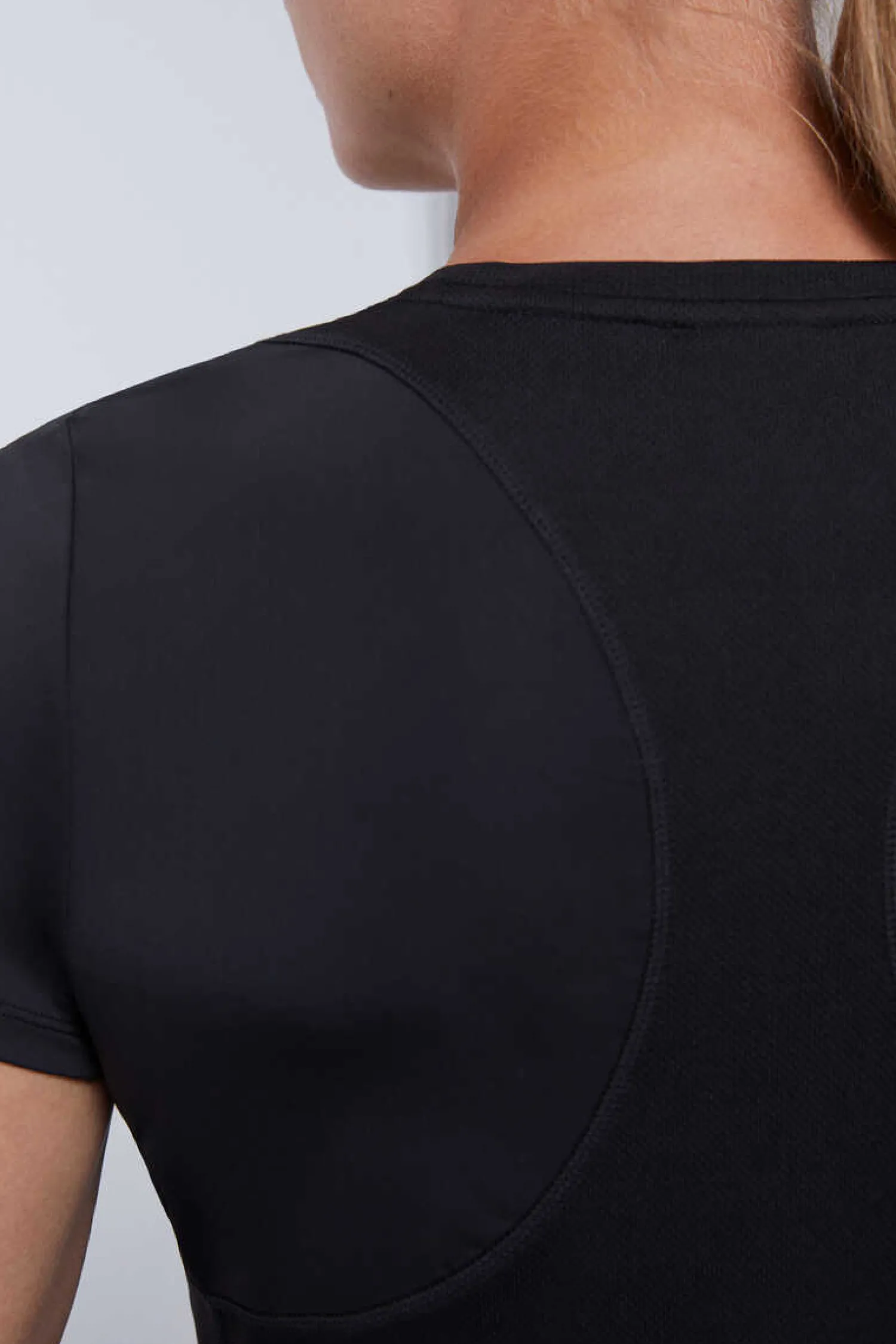 Dash and Stars T-Shirts-T-Shirt Transpiravel Preta