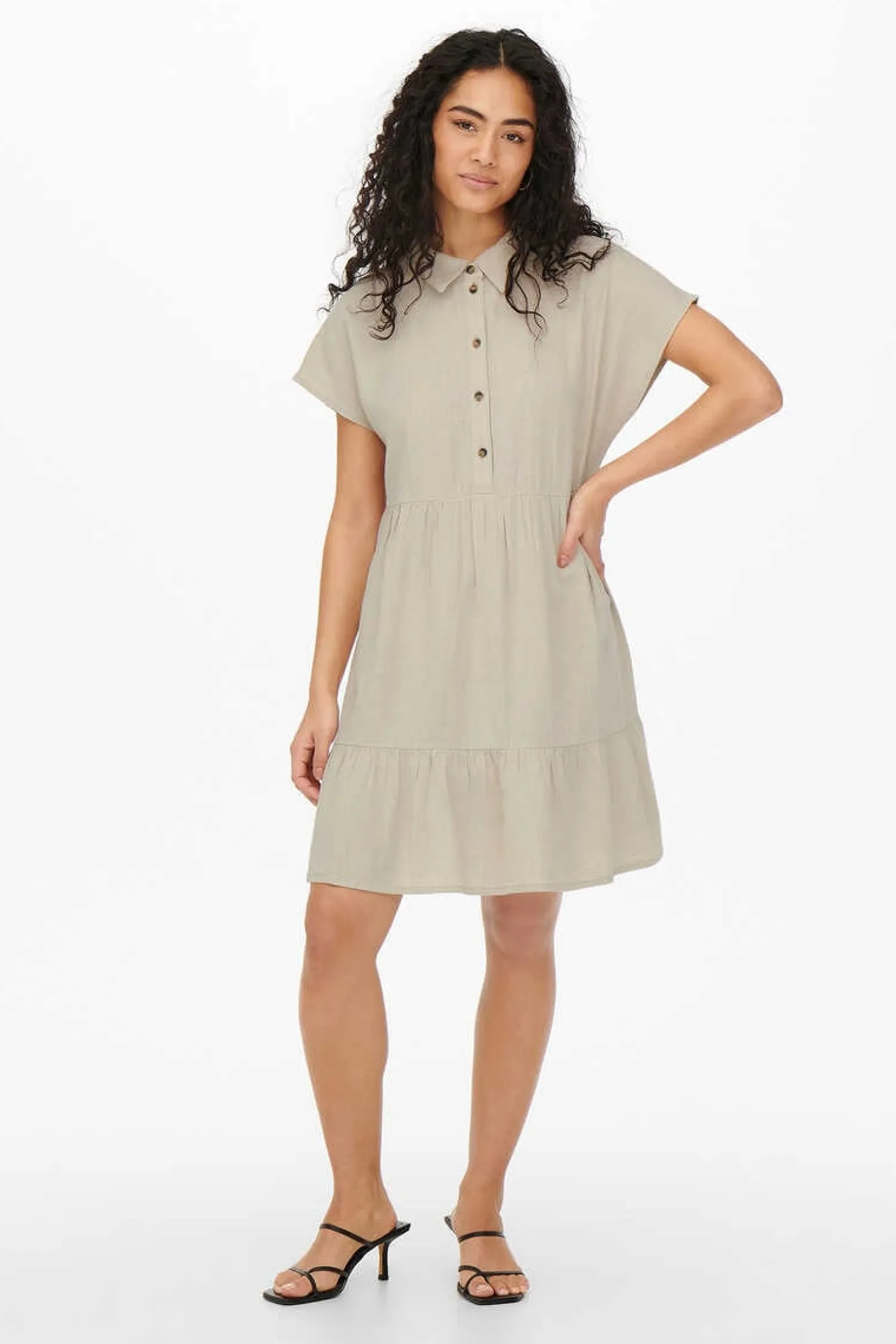 JDY Vestidos E Macacoes-Vestido Camiseiro Curto