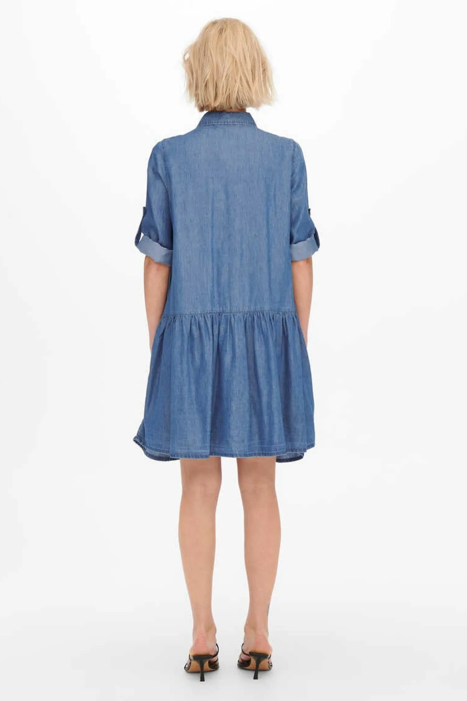 Only Vestidos E Macacoes-Vestido Camiseiro Lyocell