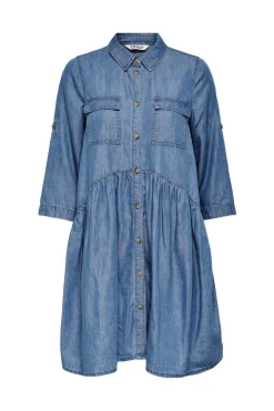 Only Vestidos E Macacoes-Vestido Camiseiro Lyocell