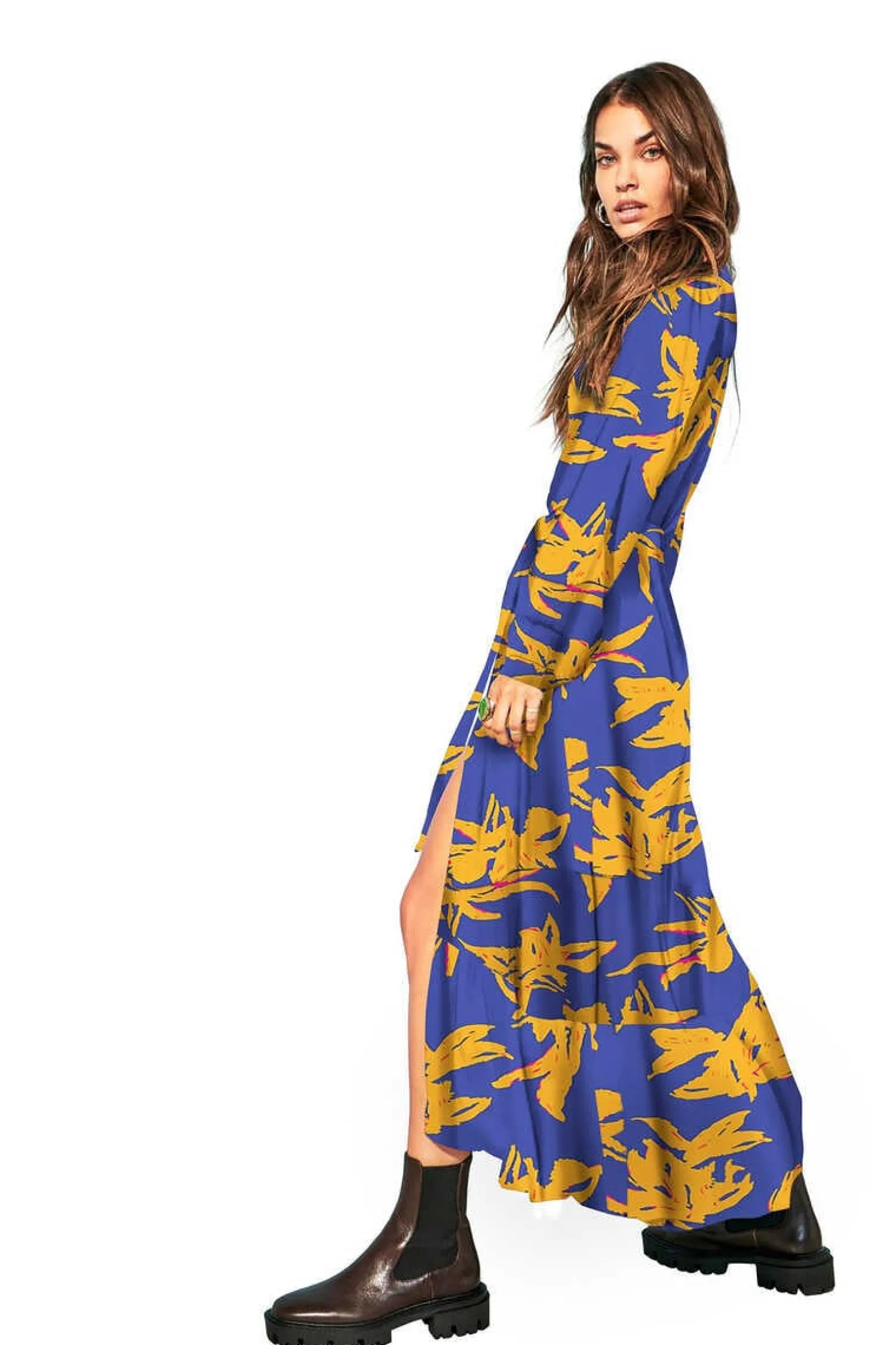 Only Vestidos E Macacoes-Vestido Camiseiro Midi