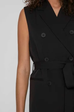 Vila Vestidos E Macacoes-Vestido Colete Blazer