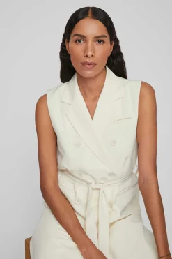 Vila Vestidos E Macacoes-Vestido Colete Blazer