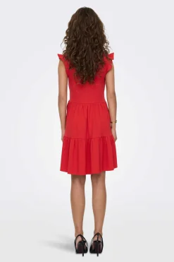 Only Vestidos E Macacoes-Vestido Com Folhos