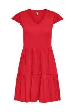 Only Vestidos E Macacoes-Vestido Com Folhos